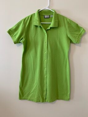 Carroll Reed Polo Lime Green Dress